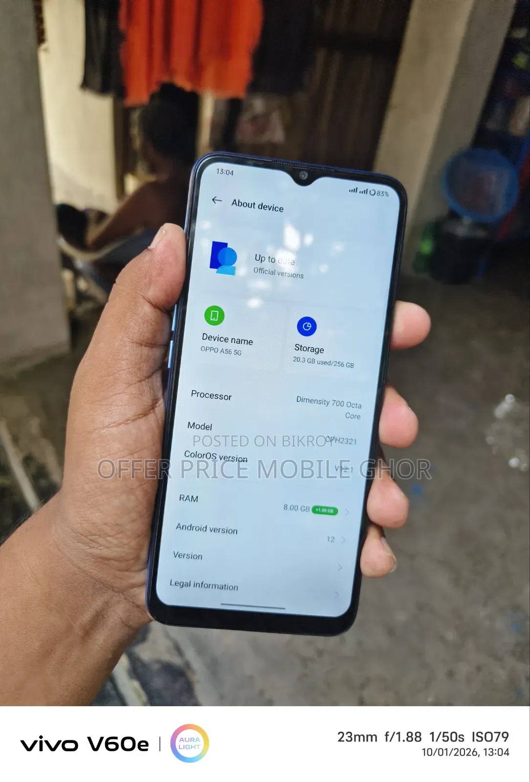 Oppo A56 5G 256 GB Gold