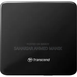 Transcend Extra Slim Portable DVD Writer Optical Drive Black