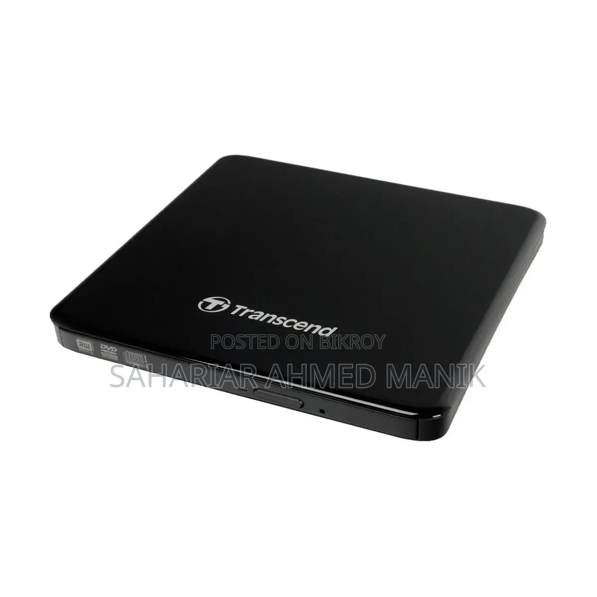 Transcend Extra Slim Portable DVD Writer Optical Drive Black