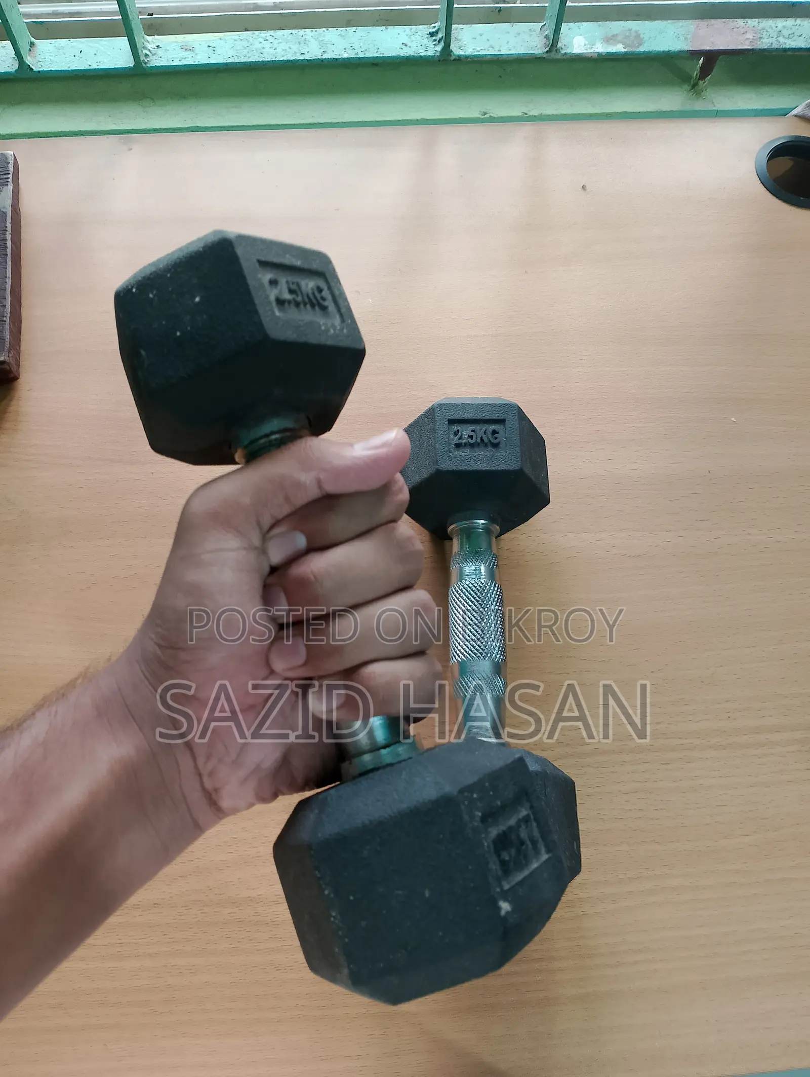 2x 2.5kg Dumbbells