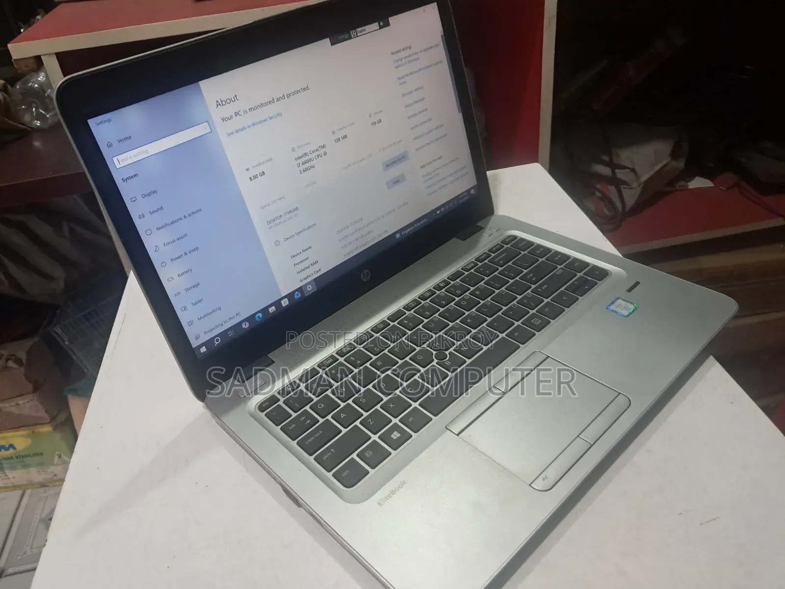 ল্যাপটপ HP EliteBook 840 G3 8GB Intel Core i7 SSD 128GB