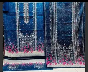 Kashmiri Petal Jamdani Three Piece Two Colors Premium Cotton