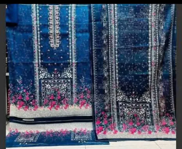 Kashmiri Petal Jamdani Three Piece Two Colors Premium Cotton