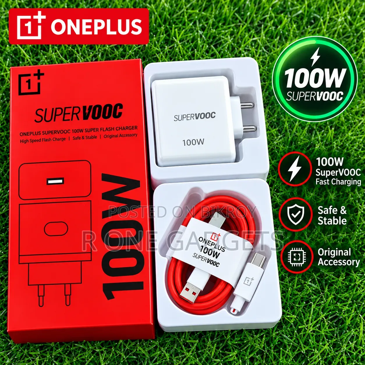 One Plus 100w Supervooc Original Charger