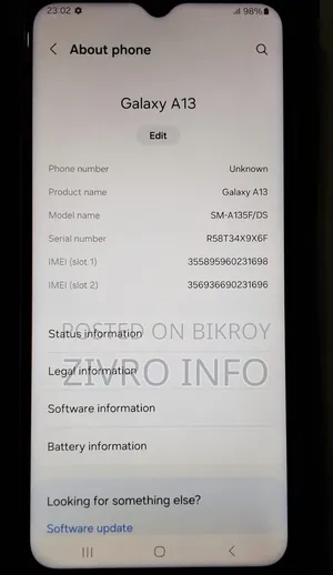 Samsung Galaxy A13 64 GB Blue