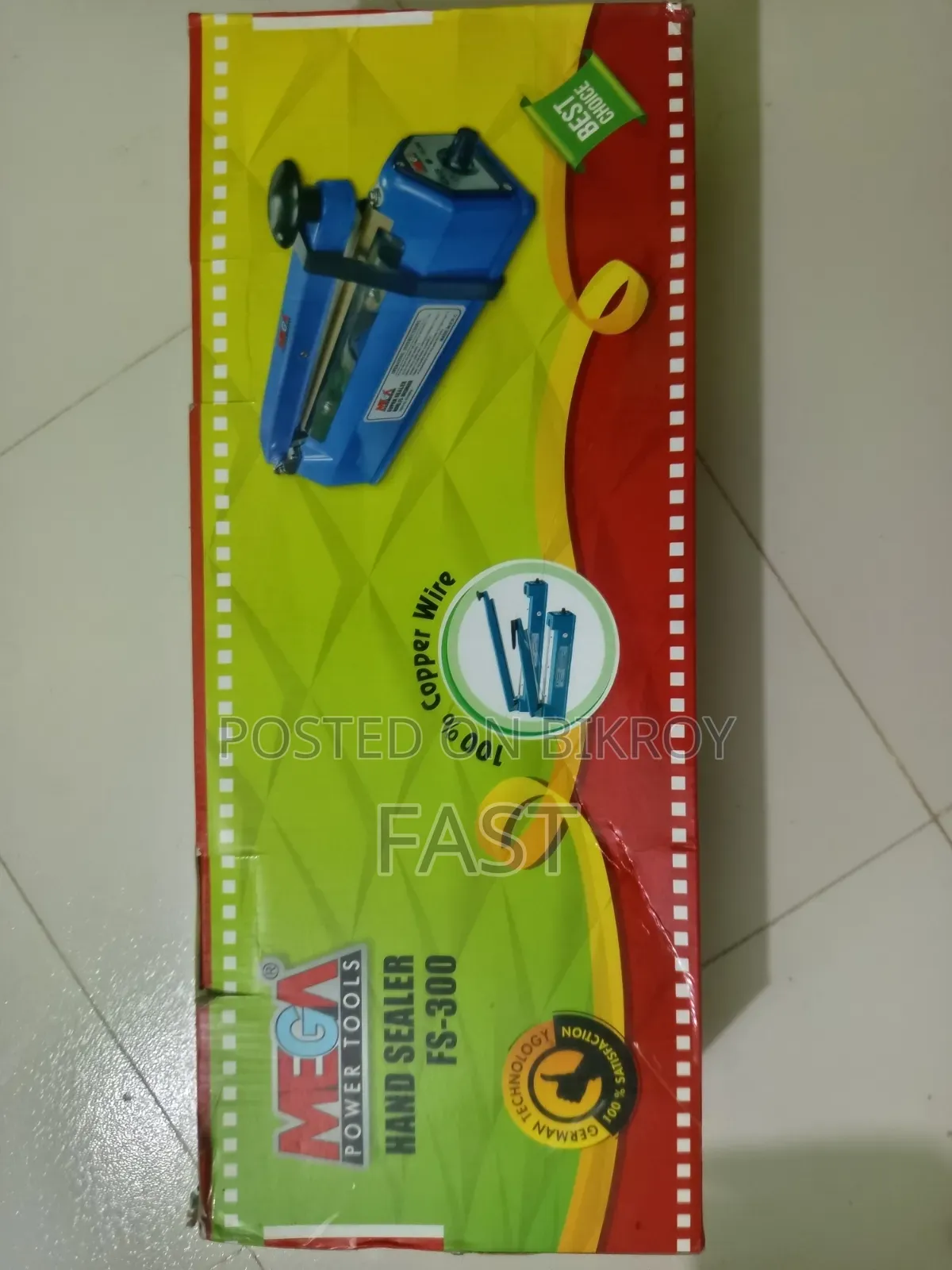 FS300 - Impulse Hand Sealer Machine - 12" Inch Size and 8mm -