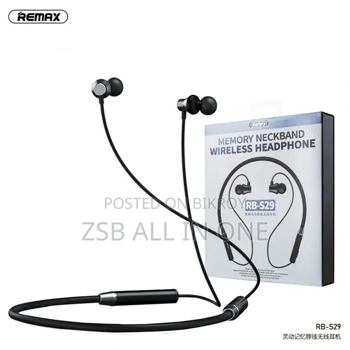 Remax Rb-S29 Memory Neckband Wireless Headphone
