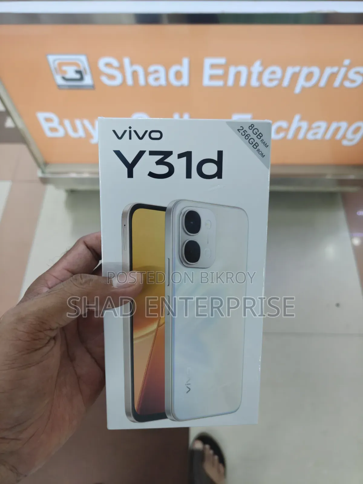 নতুন ভিভো ওয়াই৩১ডি ২৫৬ জিবি সাদা