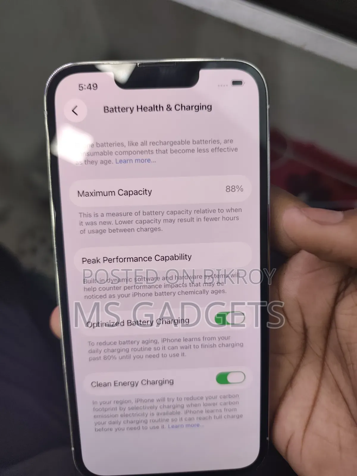অ্যাপল আইফোন ১৩ প্রো ১২৮ জিবি হোয়াইট