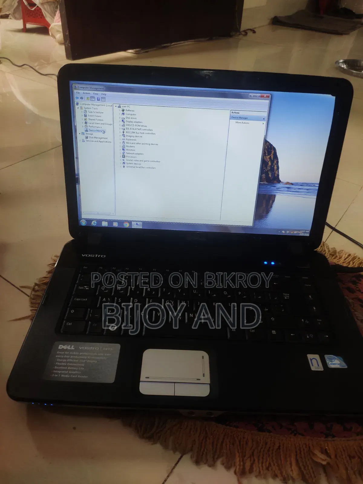 Laptop Dell Vostro 1510 4GB Intel Celeron SSD 350GB