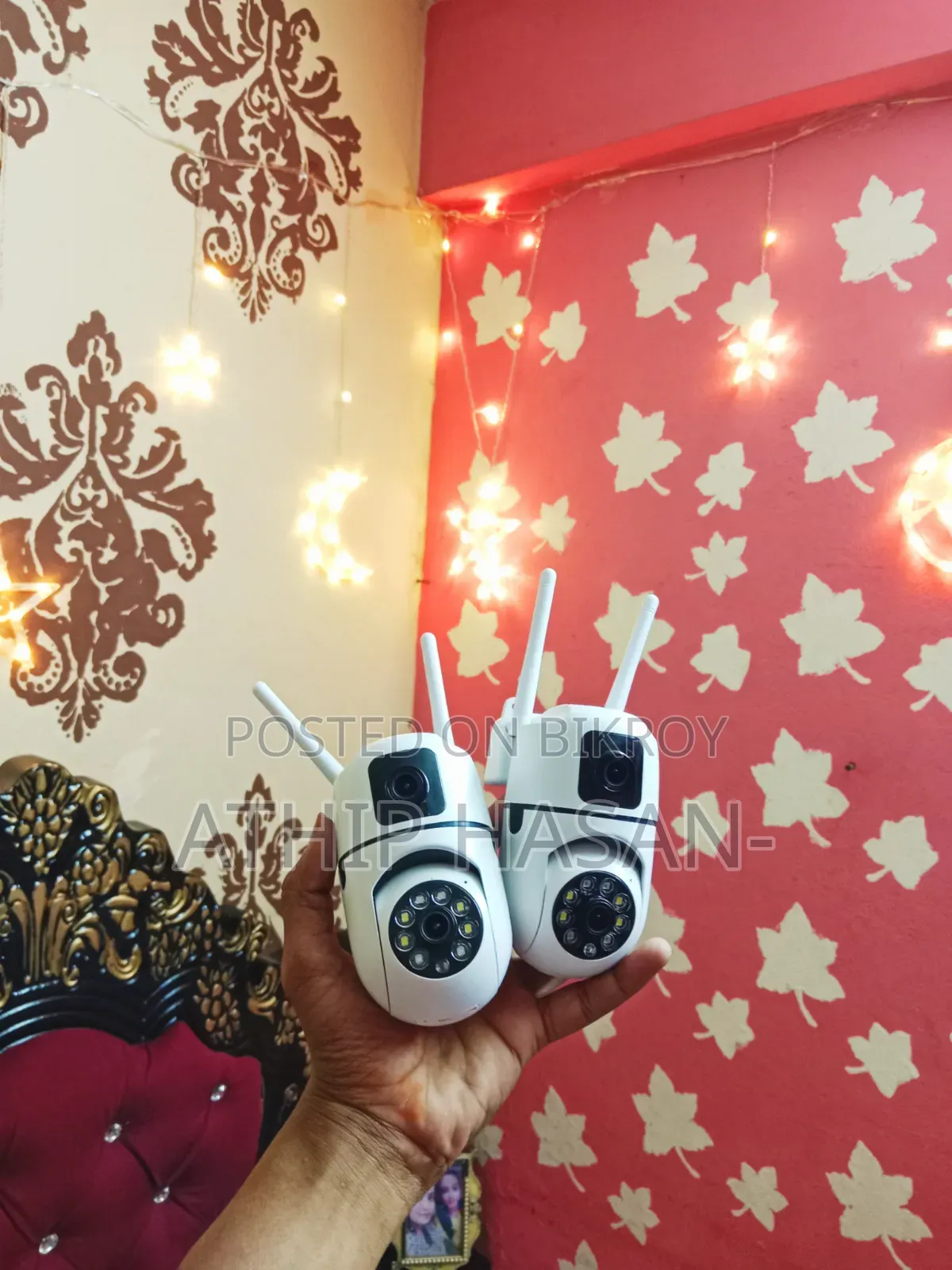 V380 Dual Lens Smart WiFi IP Camera | 2-Antenna Strong Network