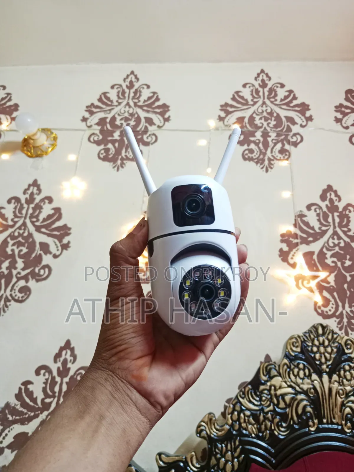V380 Dual Lens Smart WiFi IP Camera | 2-Antenna Strong Network