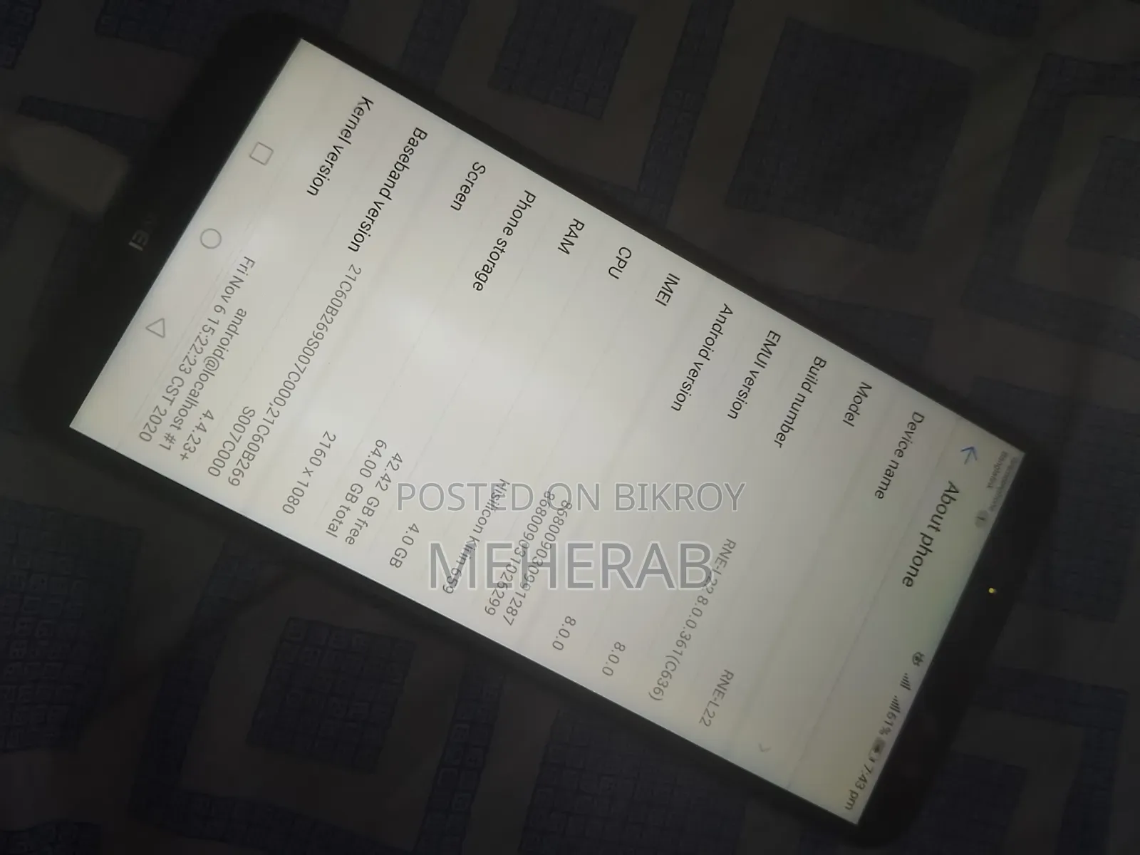 Huawei nova 3i 64 GB Blue