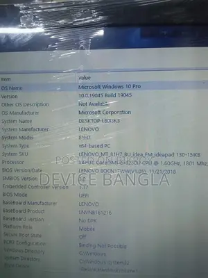 Laptop Lenovo IdeaPad 130 8GB Intel Core i5 SSD 128GB