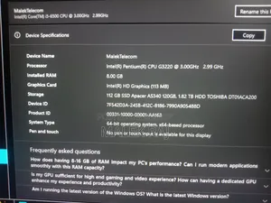 Dell Optiplex 3240 All-In-One 8GB Intel Pentium SSD 128GB