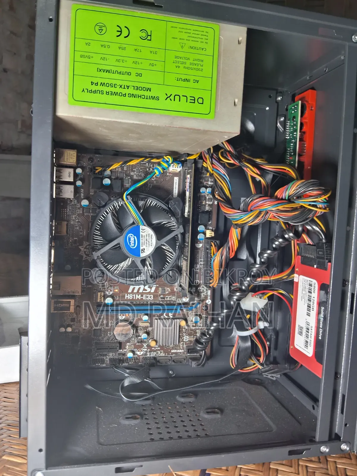 New Desktop Computer MSI model 4GB Intel Core i3 SSD 128GB