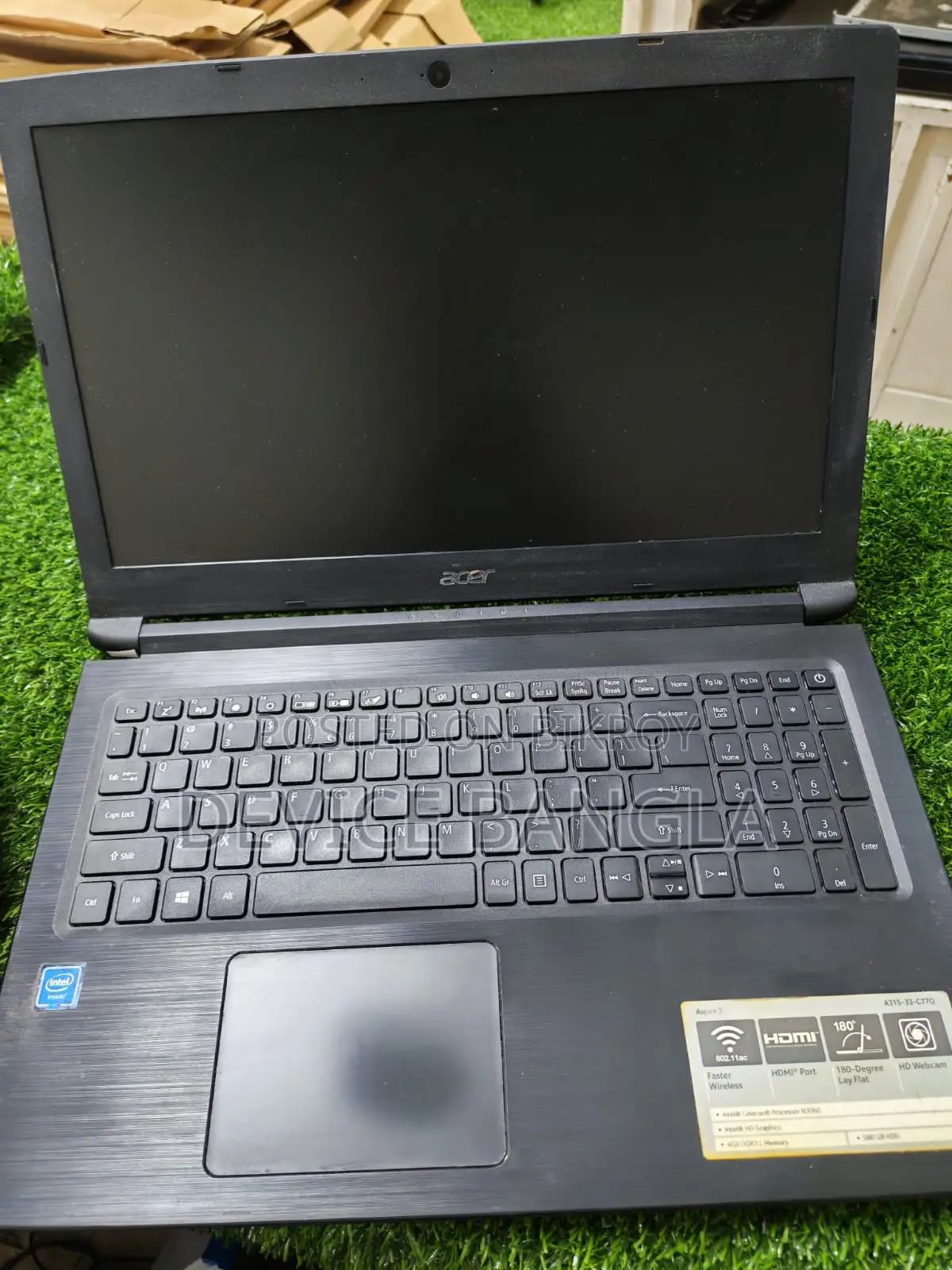 ল্যাপটপ Acer Aspire 3 4GB Intel Celeron HDD 700GB