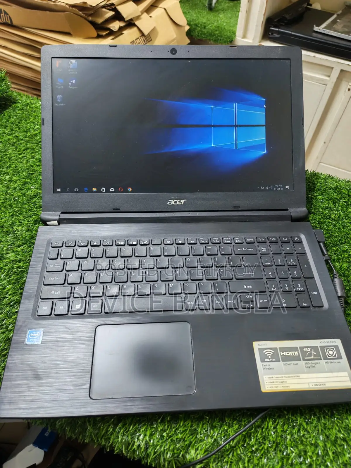 ল্যাপটপ Acer Aspire 3 4GB Intel Celeron HDD 700GB
