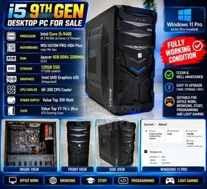 Desktop Computer 8GB Intel Core i5 SSD 140GB