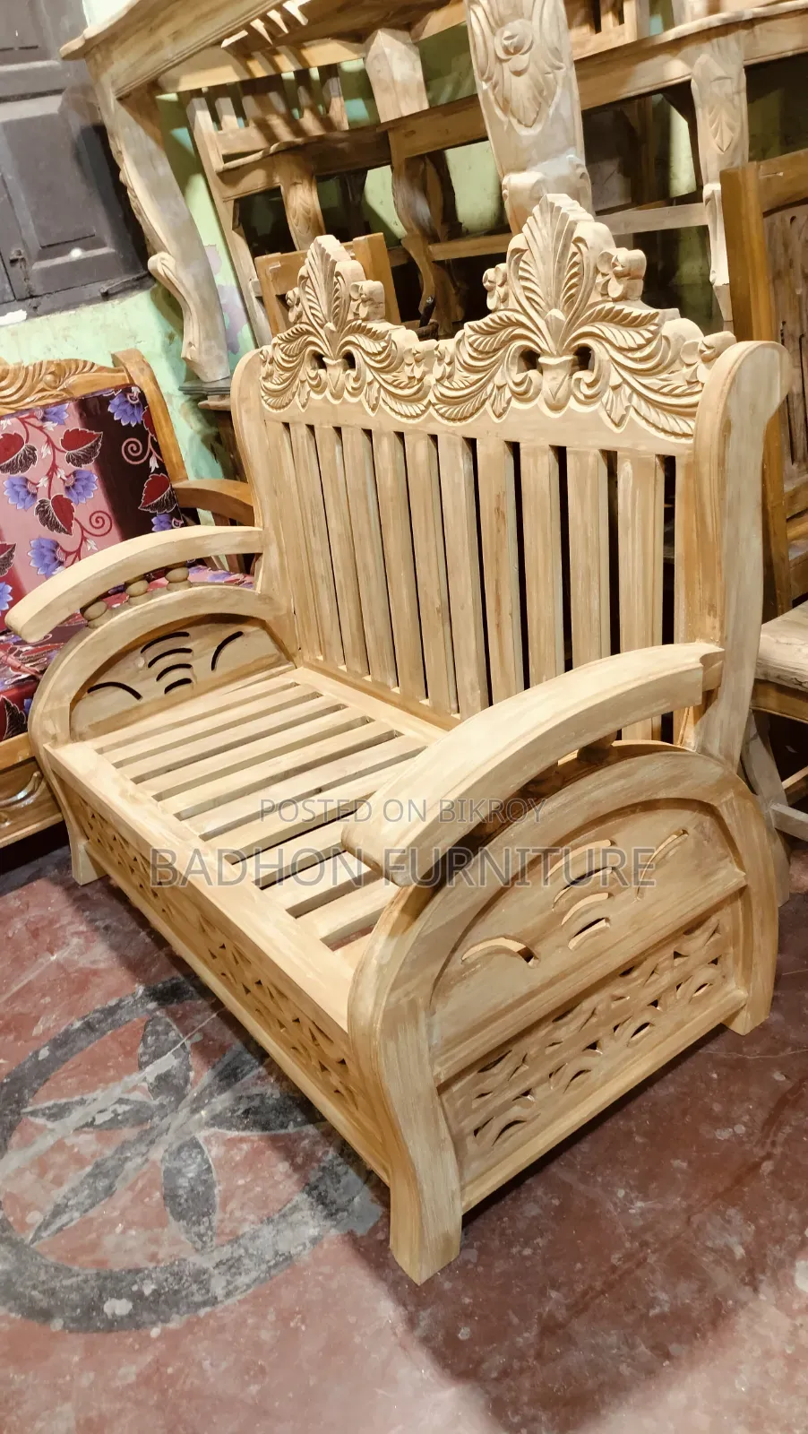 Sofa set for sale, teak wood
