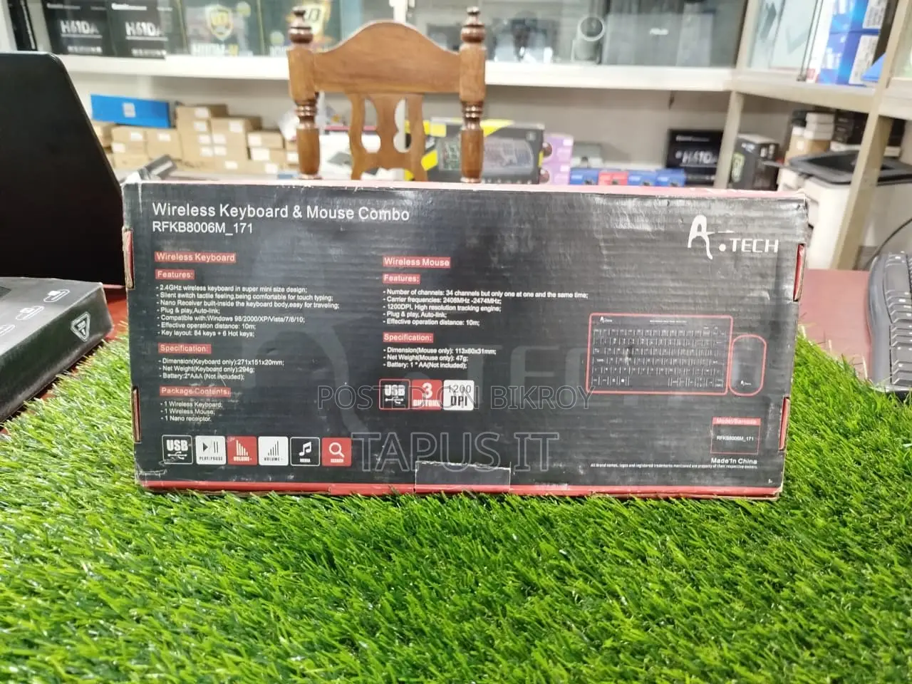 Wireless A.Tech Keyboard and Mouse Combo