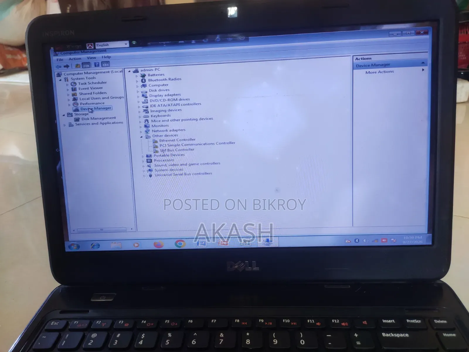 Laptop Dell Inspiron 13 5000 4GB Intel Celeron SSD 256GB