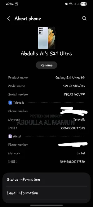 Samsung Galaxy S21 Ultra 5G 512 GB Silver