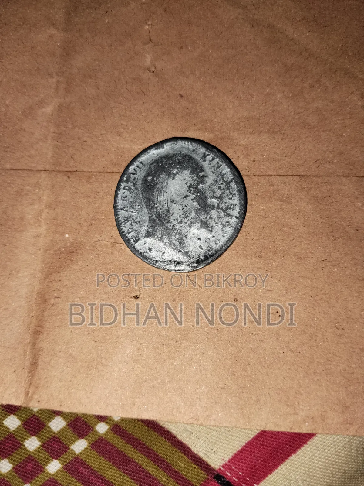 Rare 1906 British India King Edward VII Silver 1 Rupee Coin