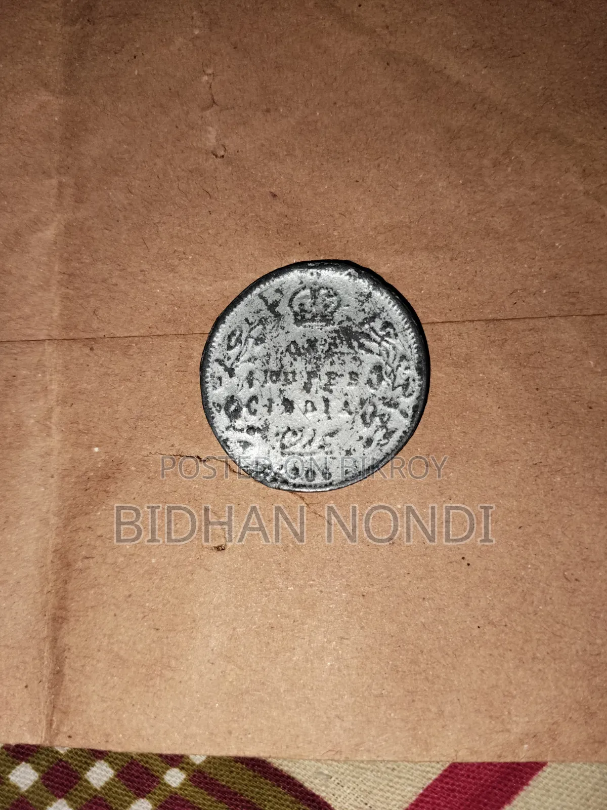 Rare 1906 British India King Edward VII Silver 1 Rupee Coin