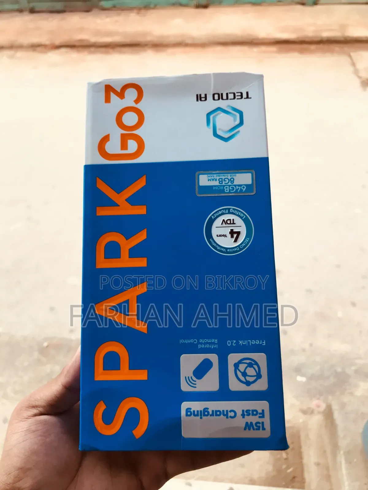 টেকনো স্পার্ক গো ৩ ৬৪ জিবি গ্রে