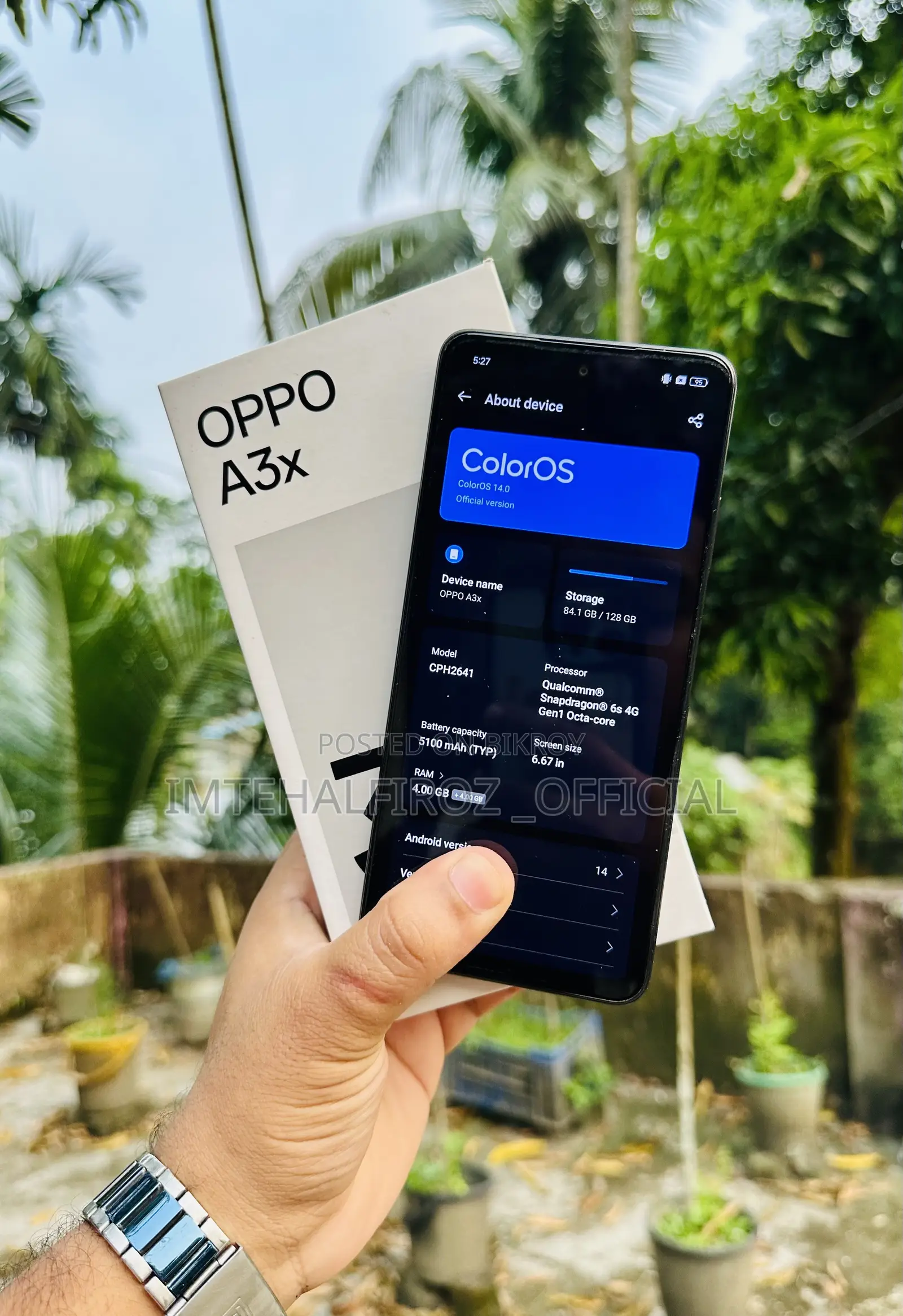 Oppo A3x 128 GB Purple