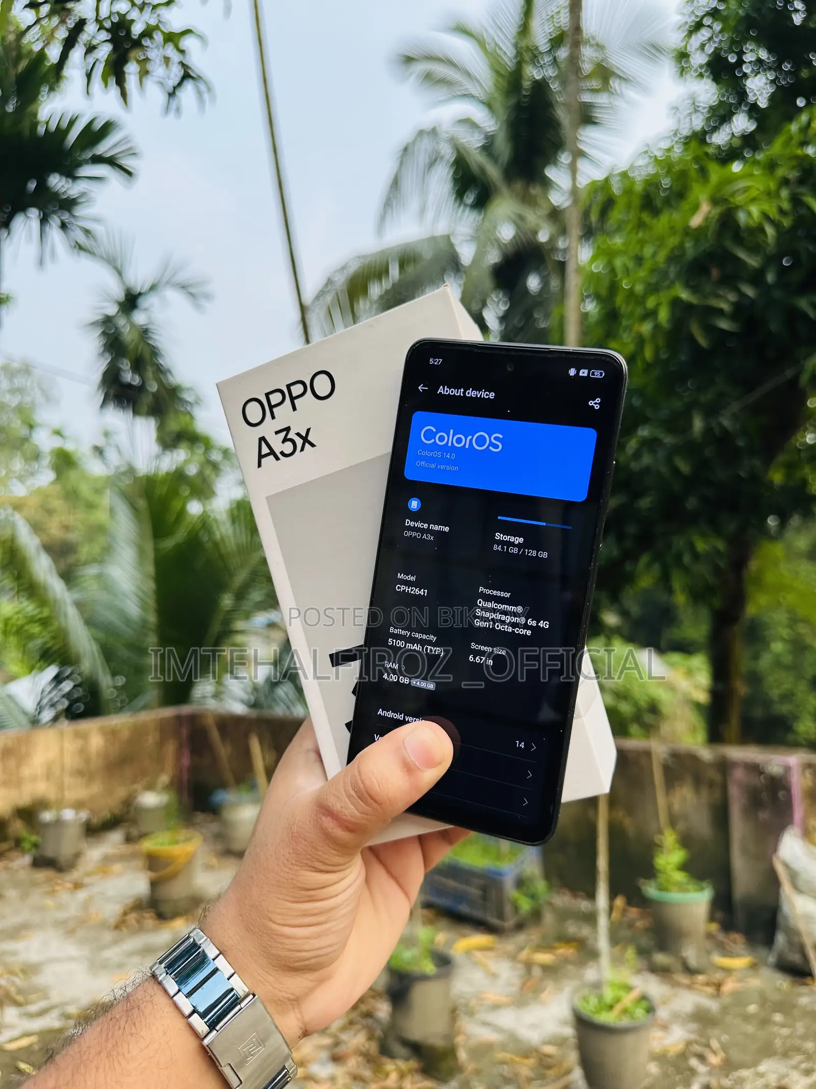Oppo A3x 128 GB Purple