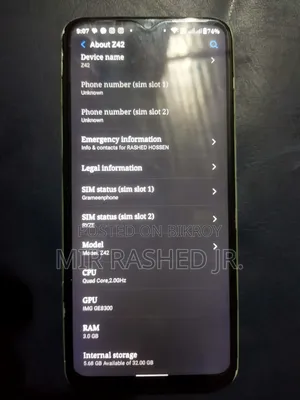 সিমফনি জেড৪২ ৩২ জিবি গ্রাফাইট