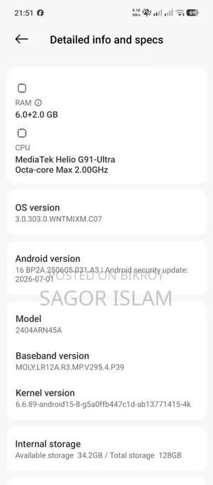 Xiaomi Redmi 13 128 GB Blue