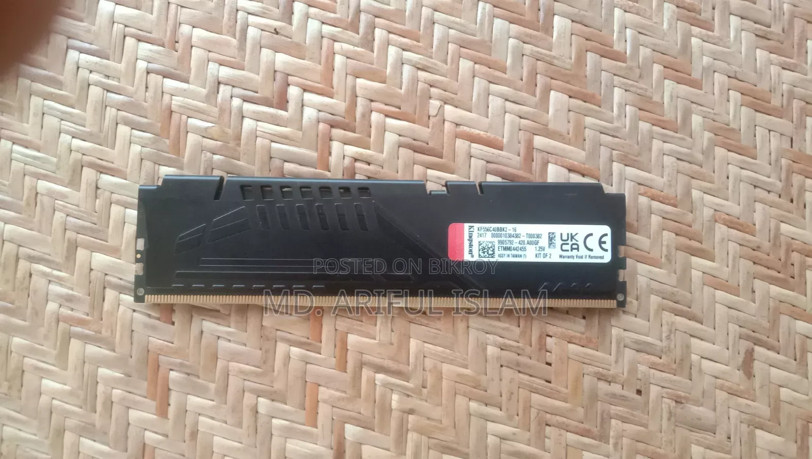 Kingston Fury Beast 16GB(8+8) DDR5 5600MHz RAM
