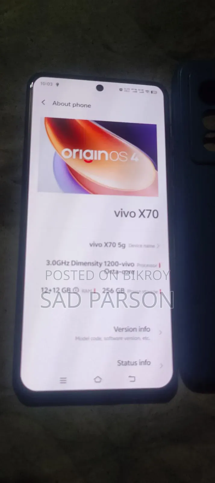 নতুন Vivo X70 Pro ২৫৬ জিবি নীল