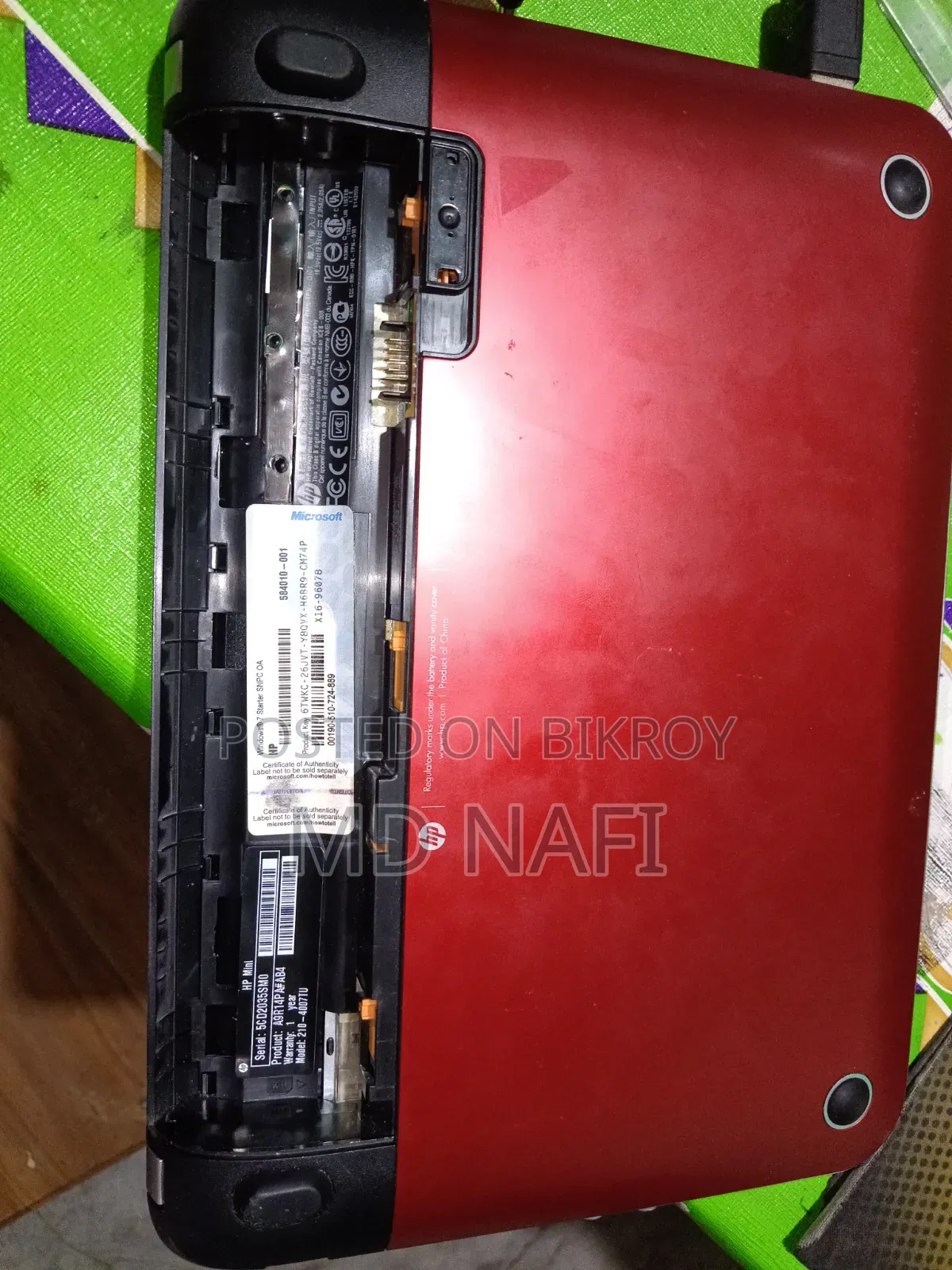 Laptop HP Mini 210 1GB Intel Atom eMMC 160GB