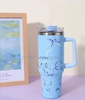 Premium Floral Print Insulated Travel Tumbler!