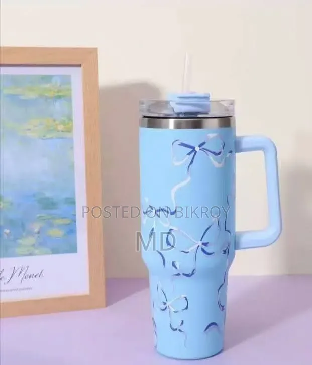 Premium Floral Print Insulated Travel Tumbler!
