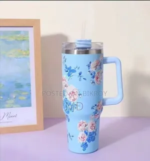 Premium Floral Print Insulated Travel Tumbler!