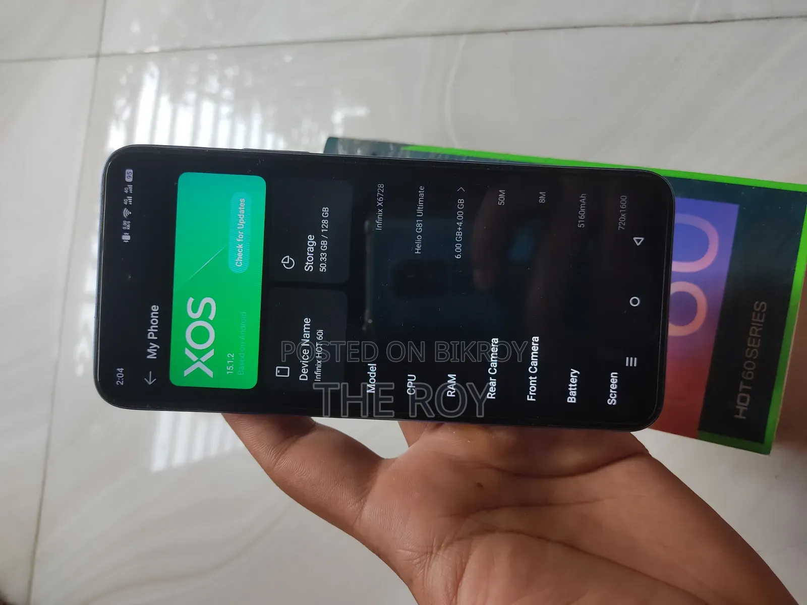 Infinix Hot 60i 128 GB Blue