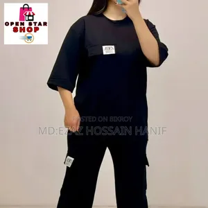 Girls T-Shirt and Trouser Set Single Color