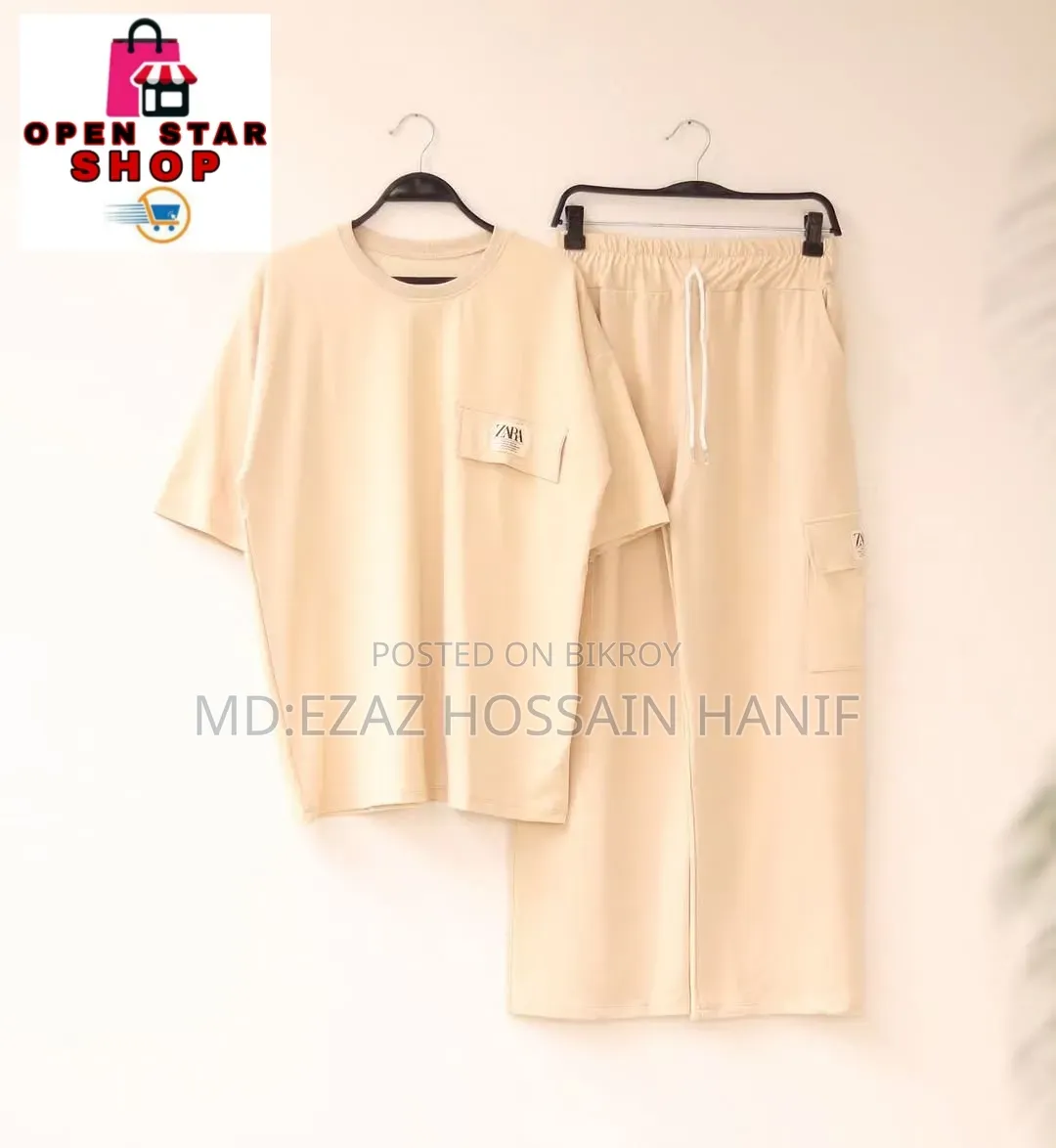 Girls T-Shirt and Trouser Set Single Color