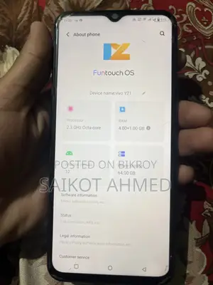 Vivo Y21 64 GB Blue