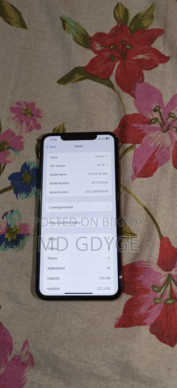 Apple iPhone XS Max 256 GB Gold