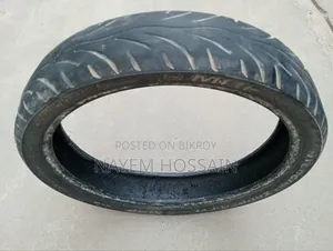 An MRF front tire of 100/80-17 size will be sold.