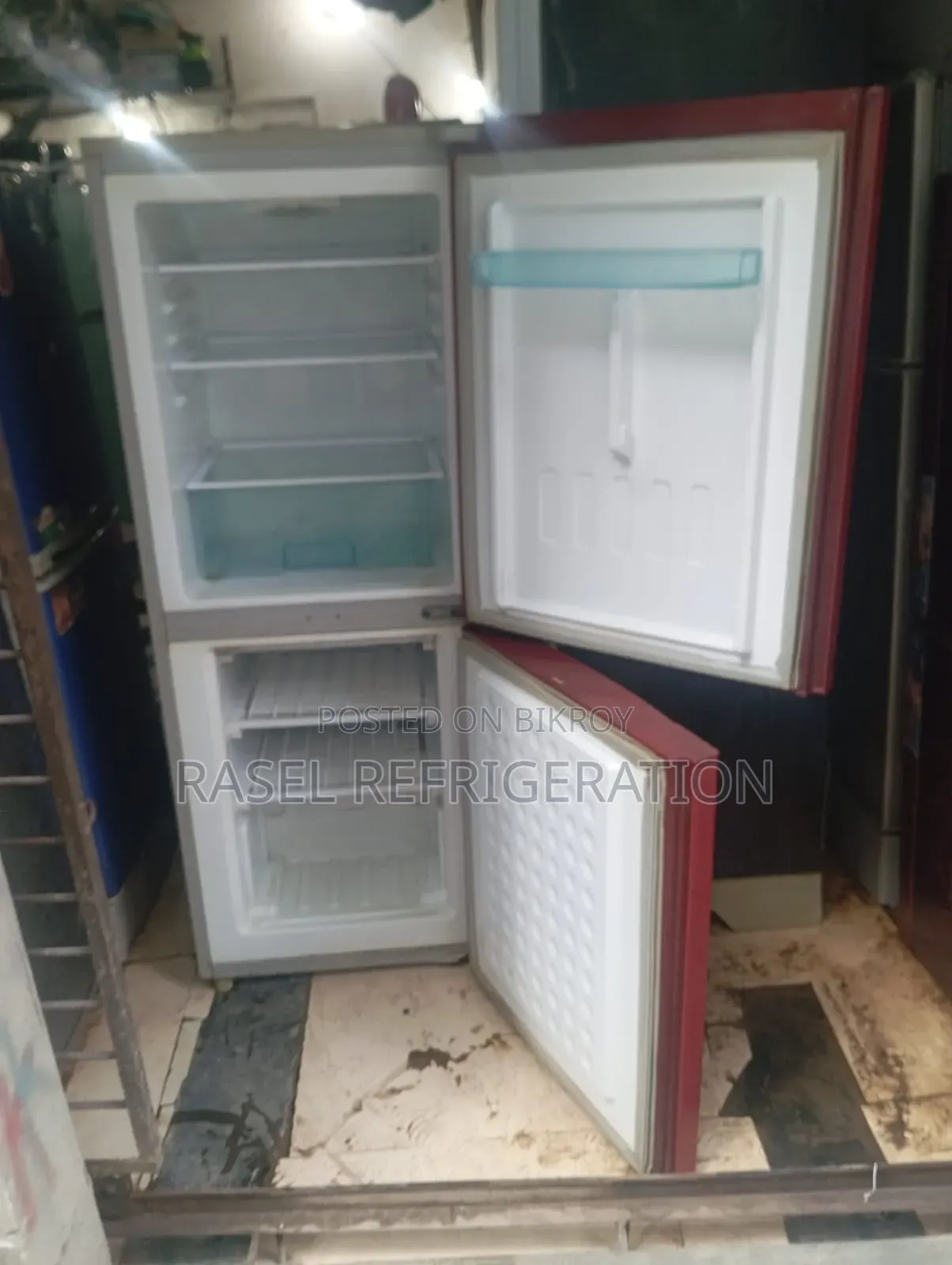 265-liter running fridge for sale.