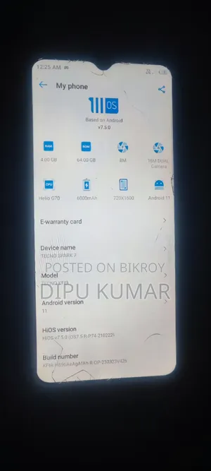 Tecno Spark 7 64 GB Blue