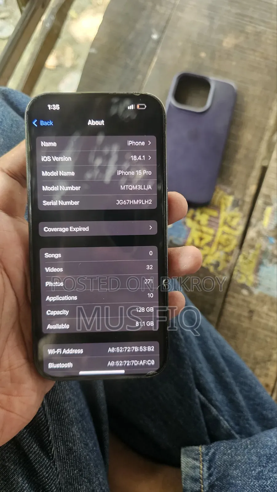 Apple iPhone 15 Pro 128 GB Black