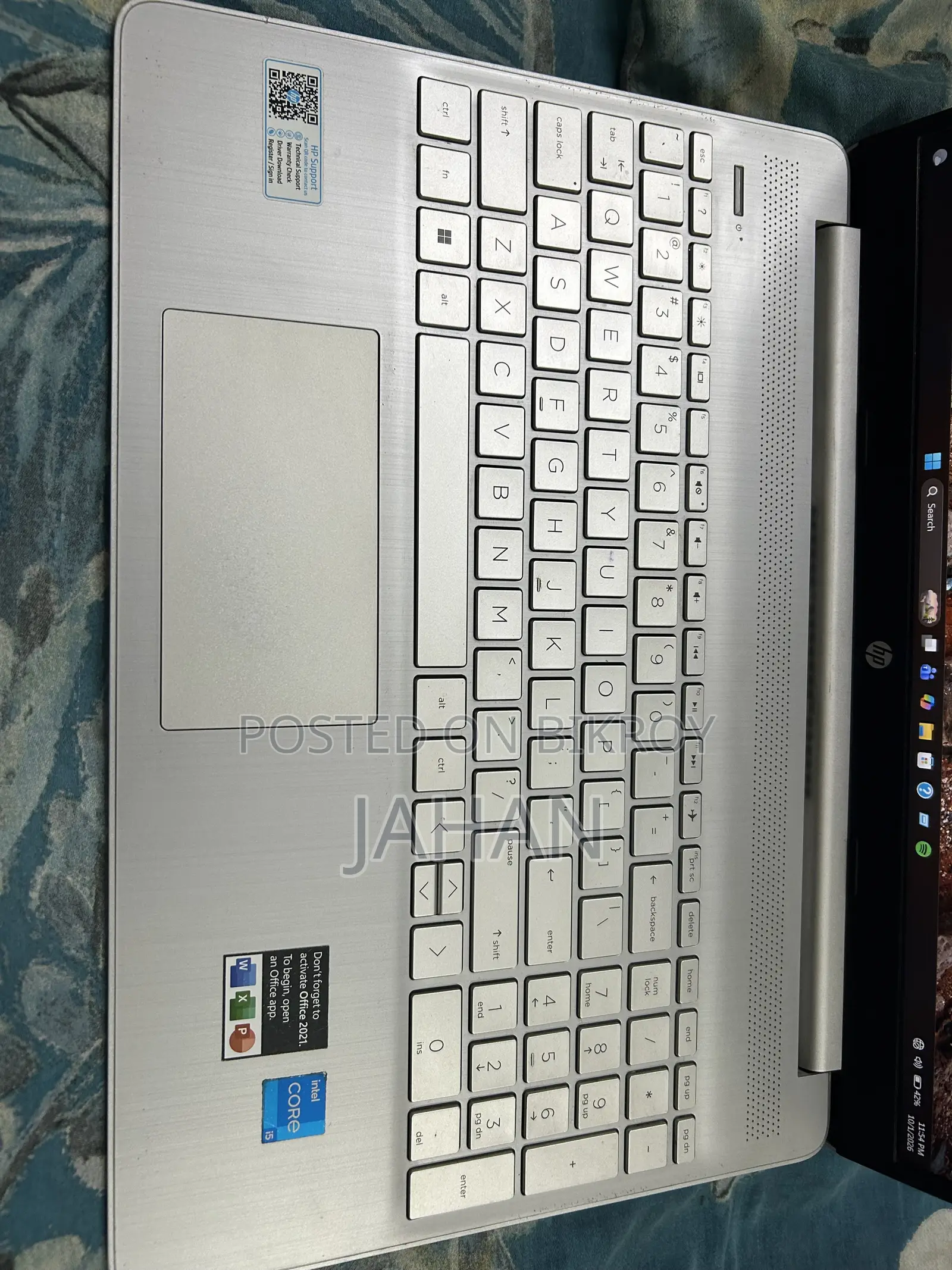 ল্যাপটপ HP 15s 8GB ইন্টেল কোর i5 HDD+SSD 512GB